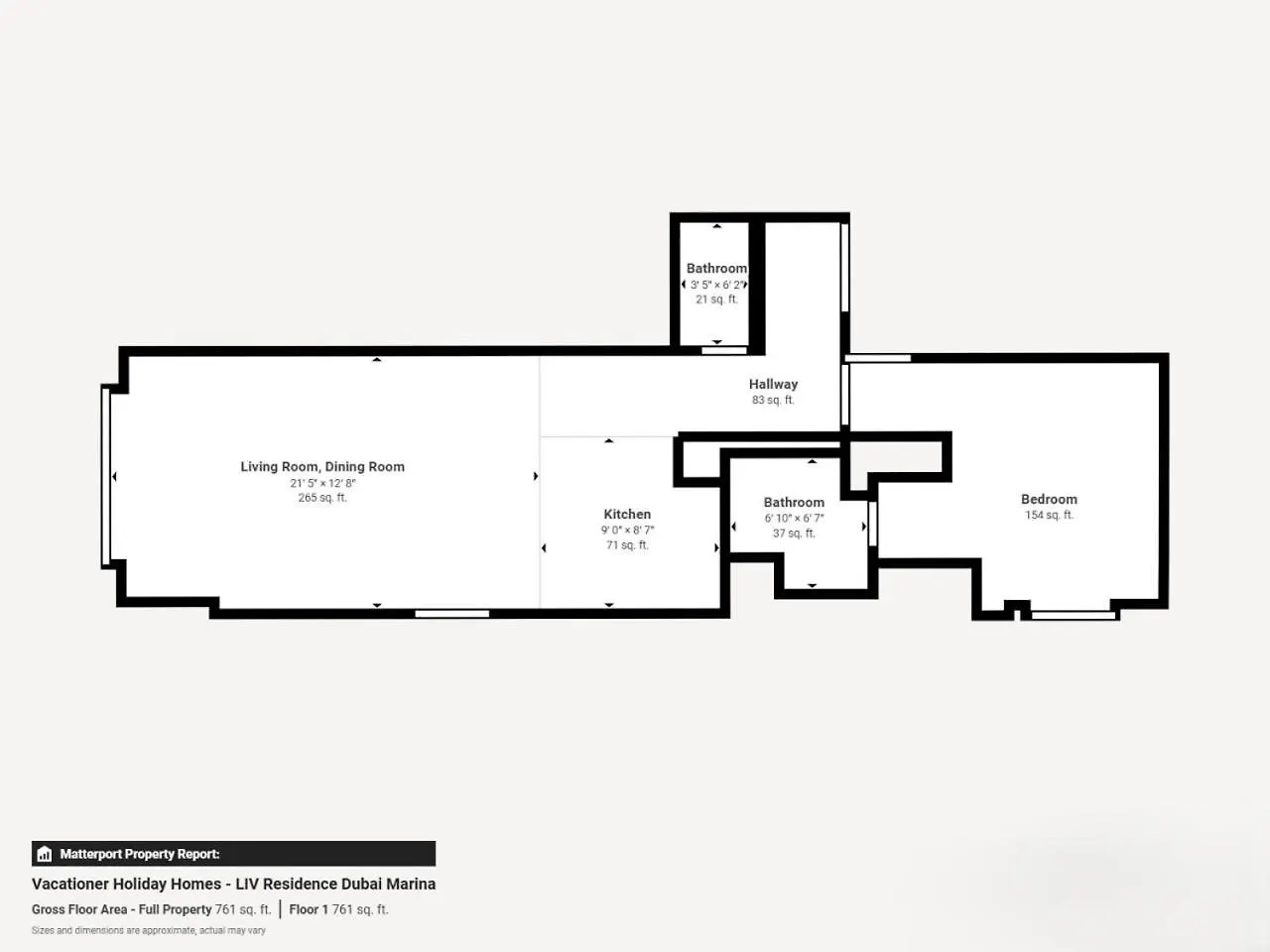 Liv Residences - Airy One Bedroom In Dubai Marina
